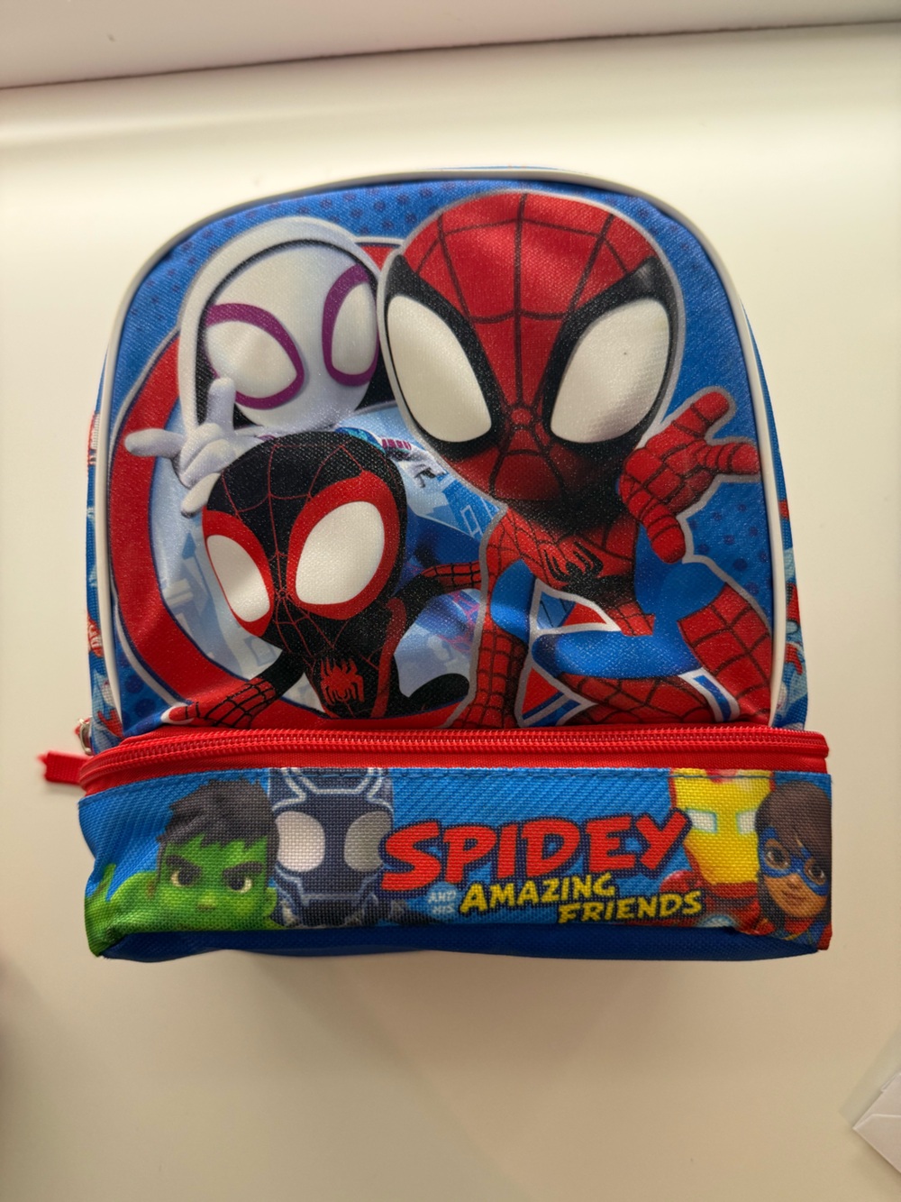 Spider-Man Kids lunch box with Bold Red & Blue Graphics